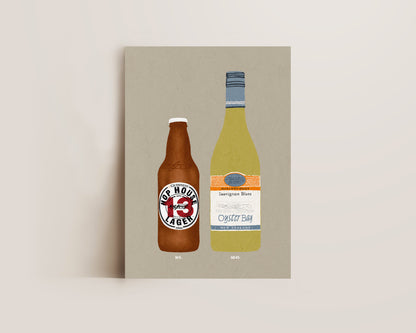Hop House & Oyster Bay Print
