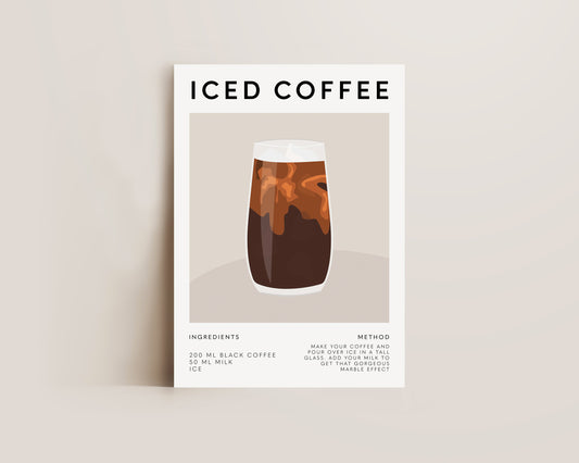 Iced Coffee Recipe Print