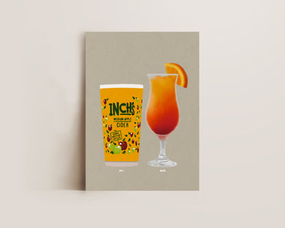 Inch's & Sex On The Beach Print