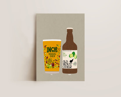 Inch's & Old Mout Kiwi & Lime Print