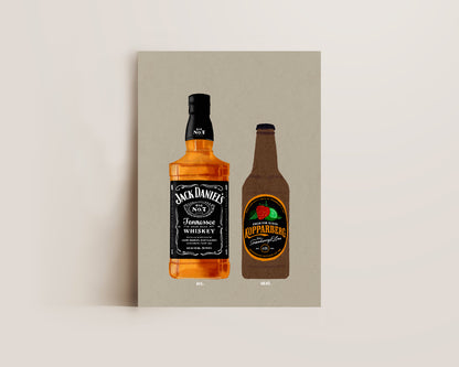 Jack Daniel's & Strawberry Lime Kopparberg Print