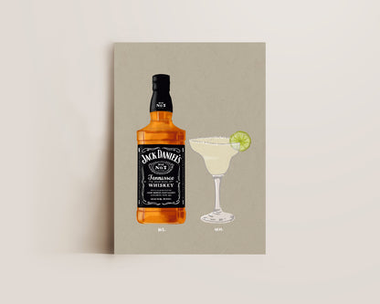Jack Daniel's & Margarita Print