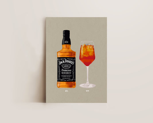 Jack Daniel's & Aperol Spritz Print