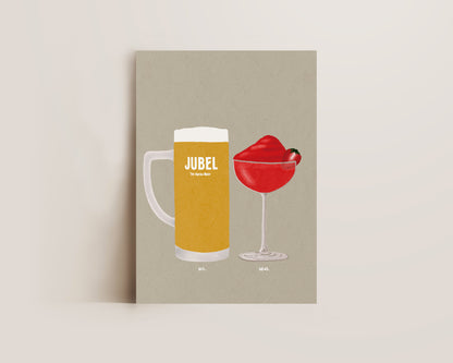 Jubel & Frozen Strawberry Daiquiri Print