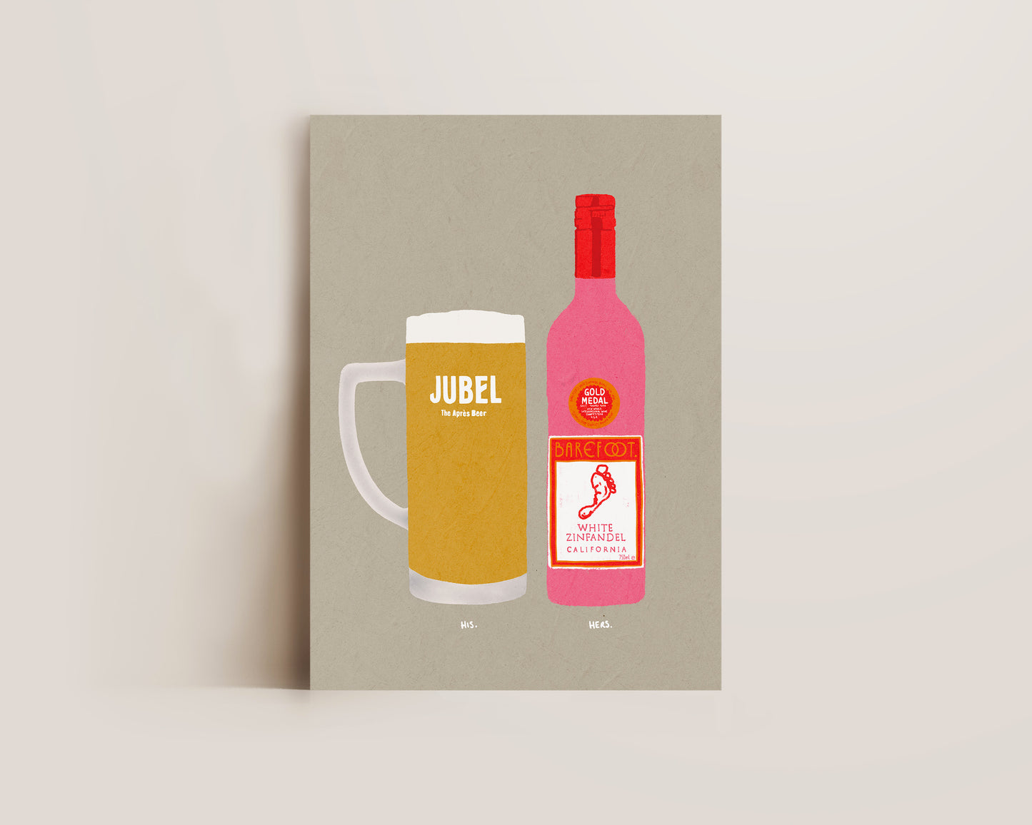 Jubel & White Zinfandel Print