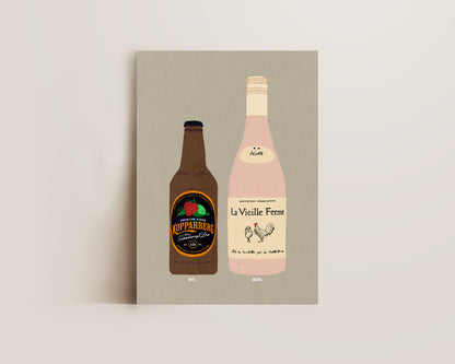 Strawberry Lime Kopparberg & Chicken Wine Print