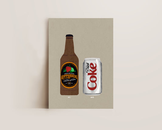 Strawberry Lime Kopparberg & Diet Coke Print