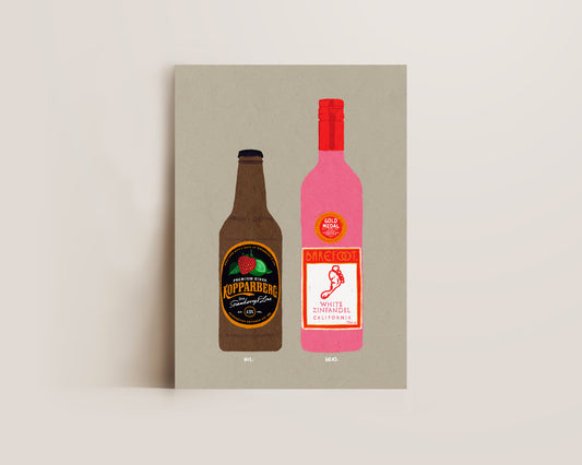 Strawberry Lime Kopparberg & White Zinfandel Print