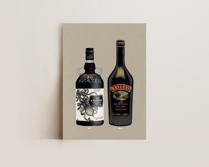 Kraken & Baileys Print
