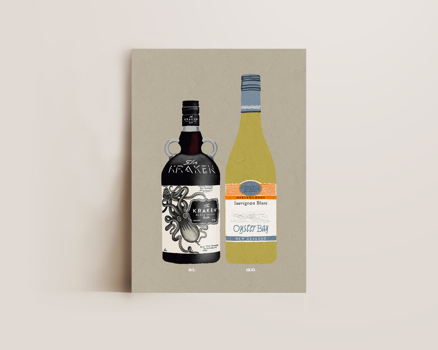 Kraken & Oyster Bay Print