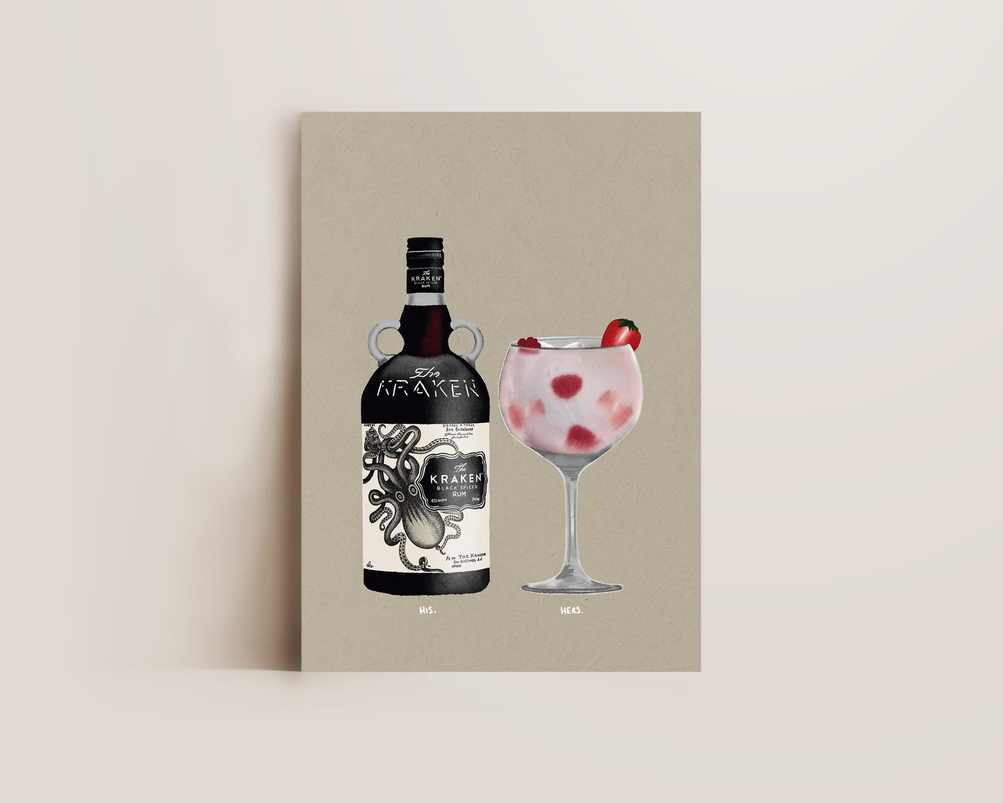Kraken & Pink Gin Print