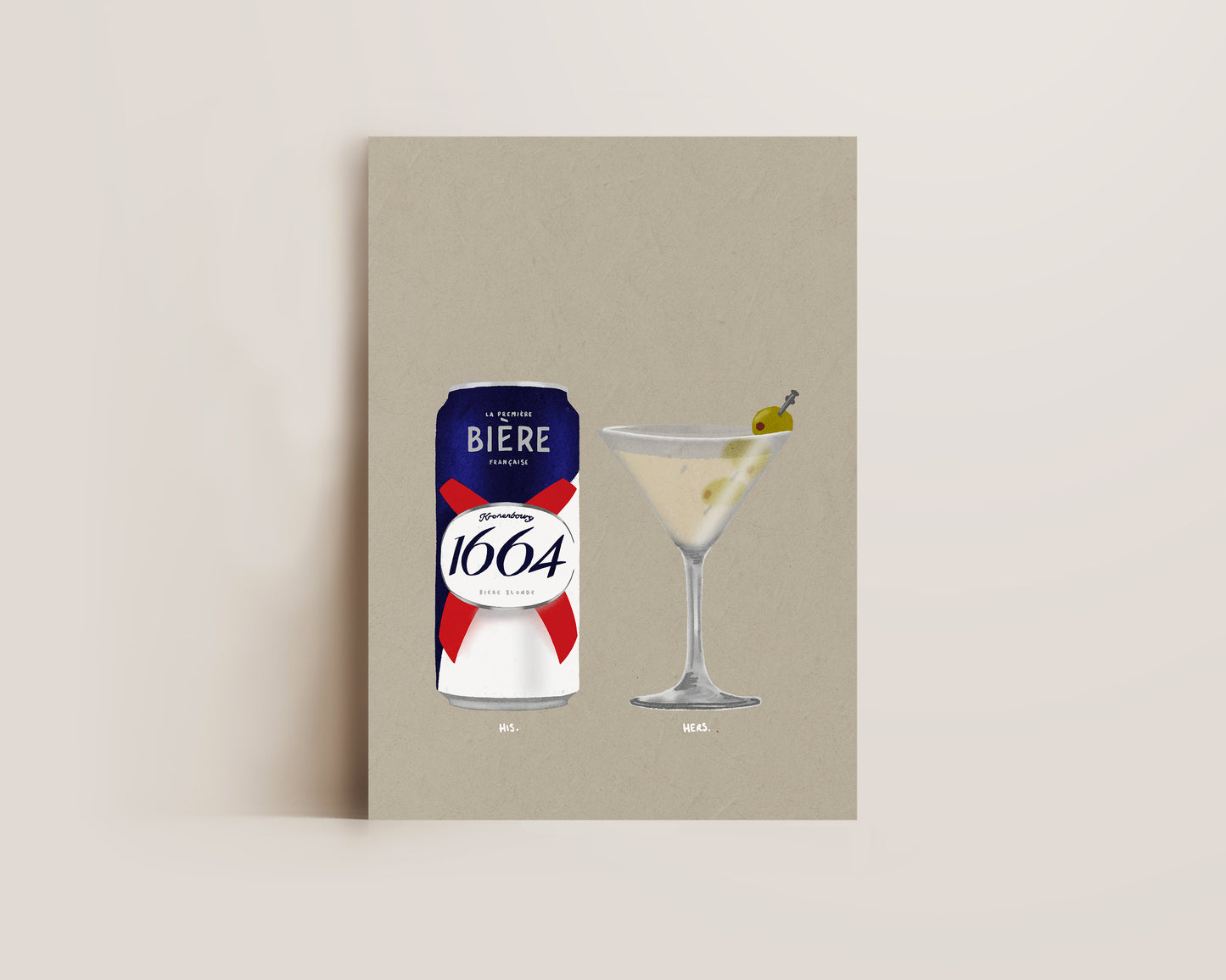 Kronenbourg Can & Dirty Martini Print