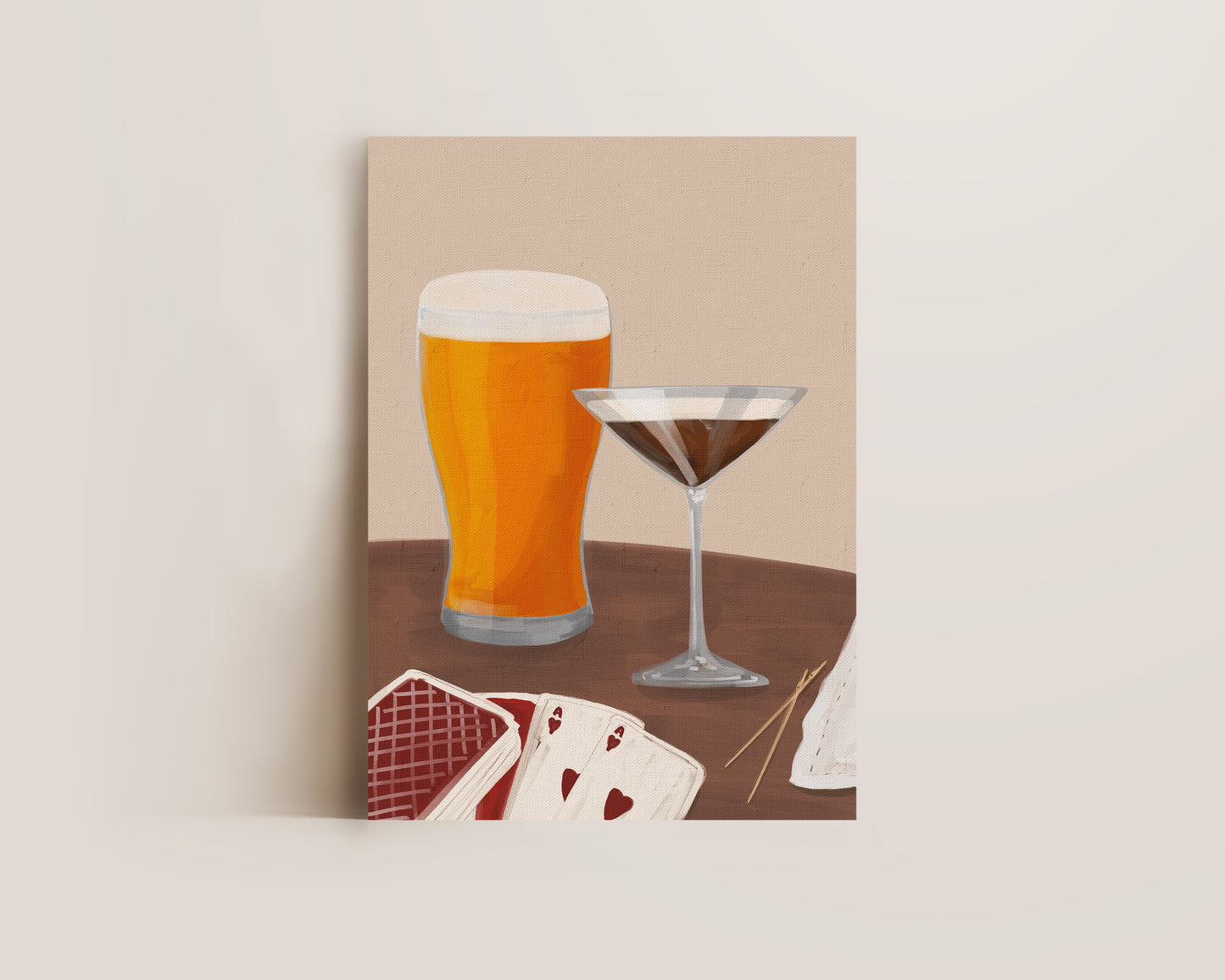 Lager & Espresso Martini Date Night Print
