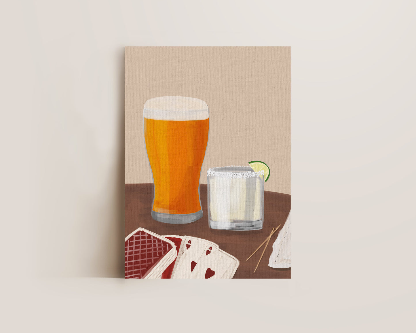 Lager & Margarita Date Night Print