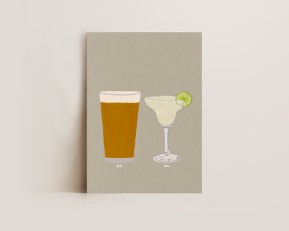 Lager & Margarita Print