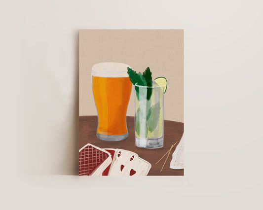 Lager & Mojito Date Night Print