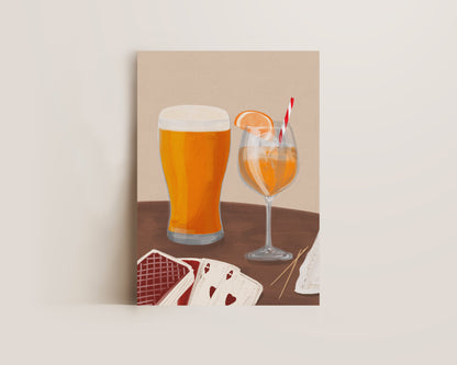 Lager & Orange Spritz Date Night Print
