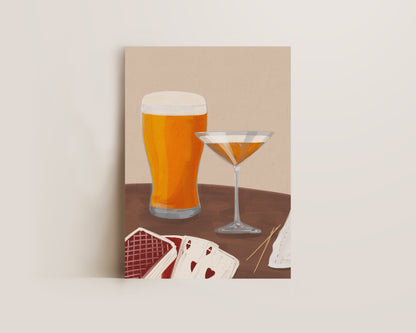 Lager & Pornstar Martini Date Night Print