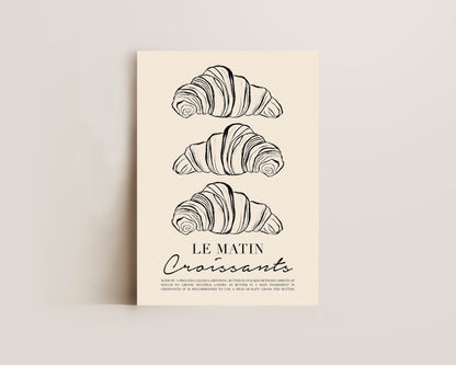 Le Matin Croissant Print