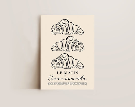 Le Matin Croissant Print
