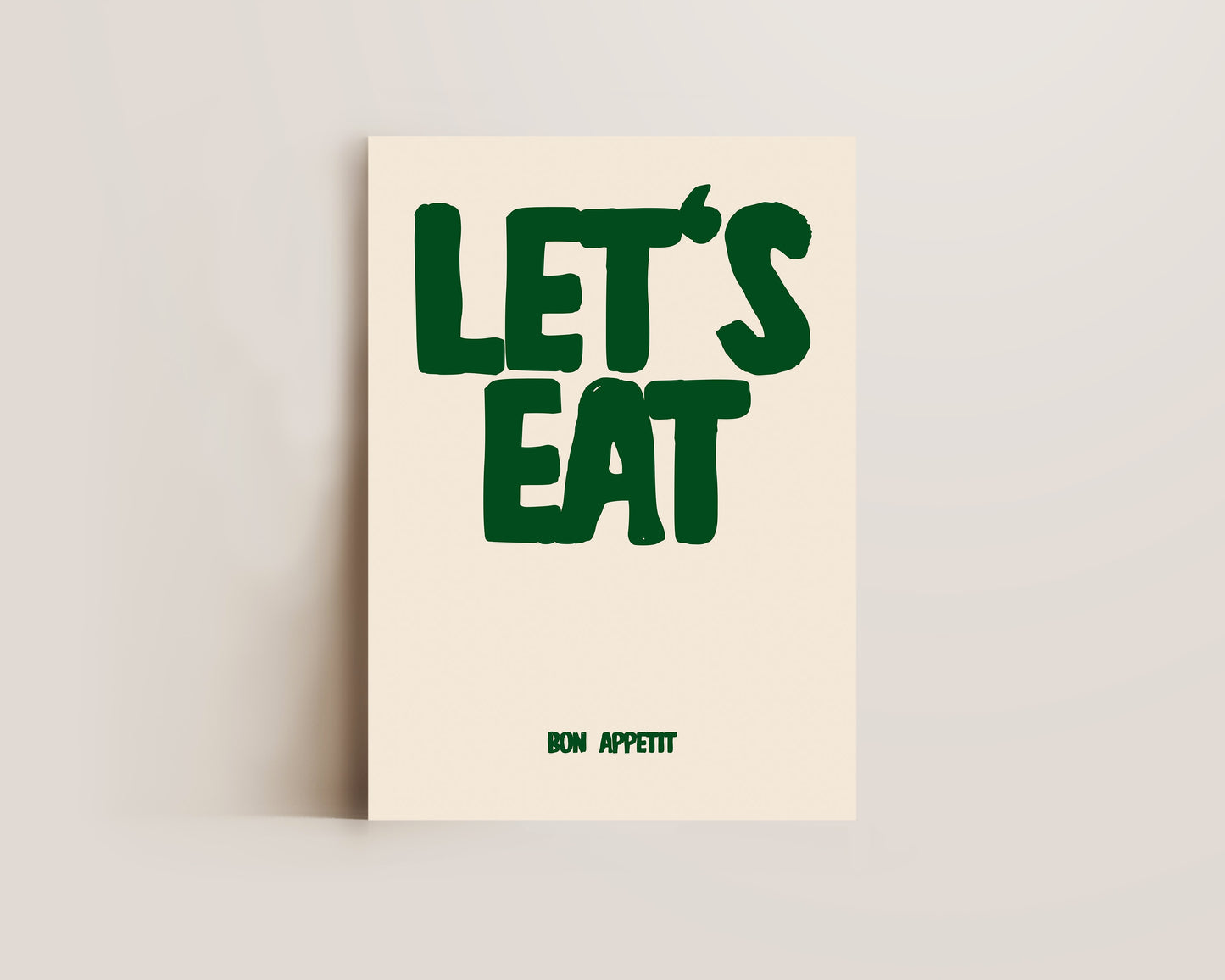 Let's Eat Green Print