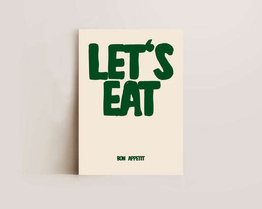 Let's Eat Green Print