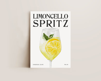 Limoncello Spritz Cocktail Print