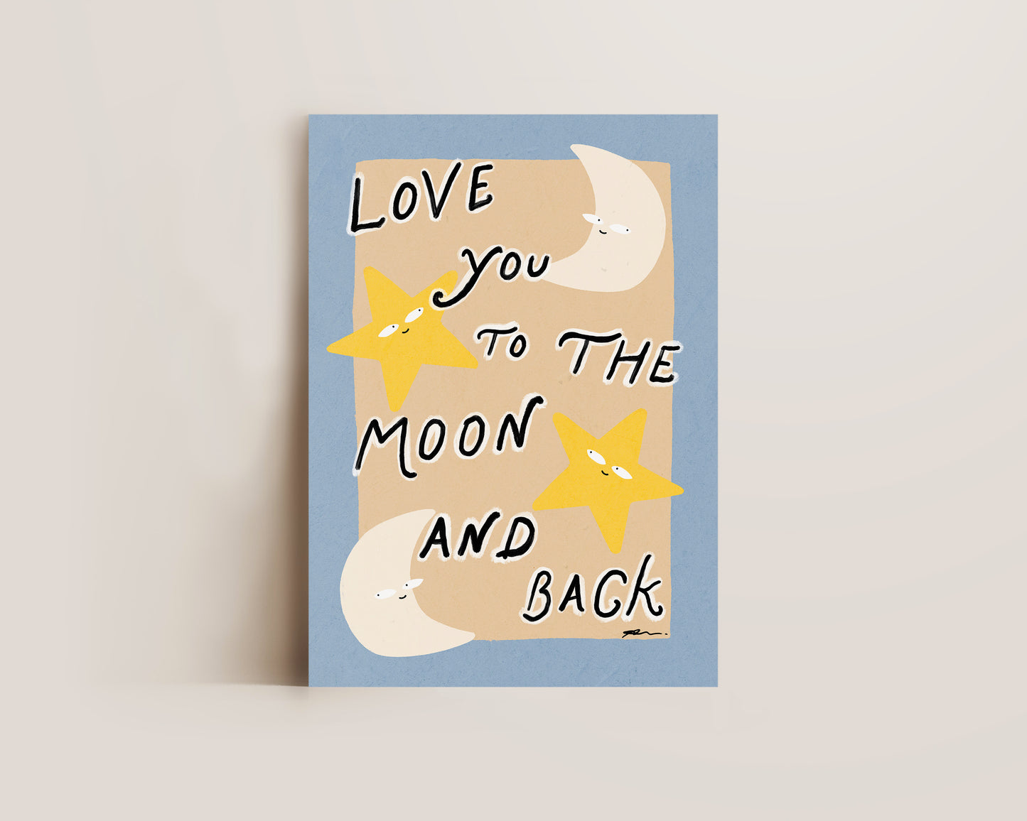 To The Moon And Back Print