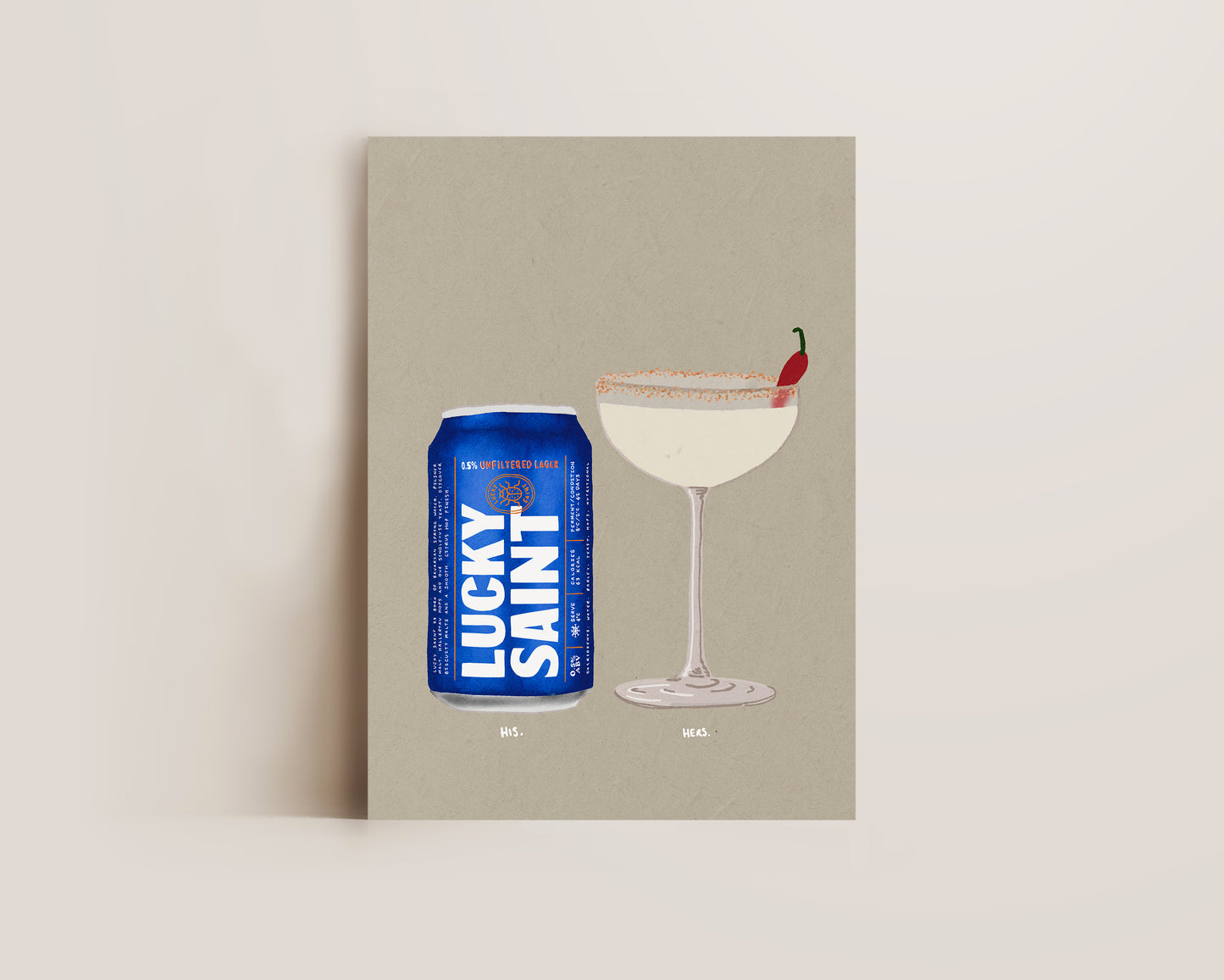 Lucky Saint & Spicy Marg Print