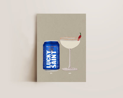 Lucky Saint & Spicy Marg Print