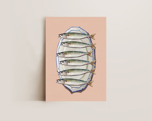 Pink Mackerel Print