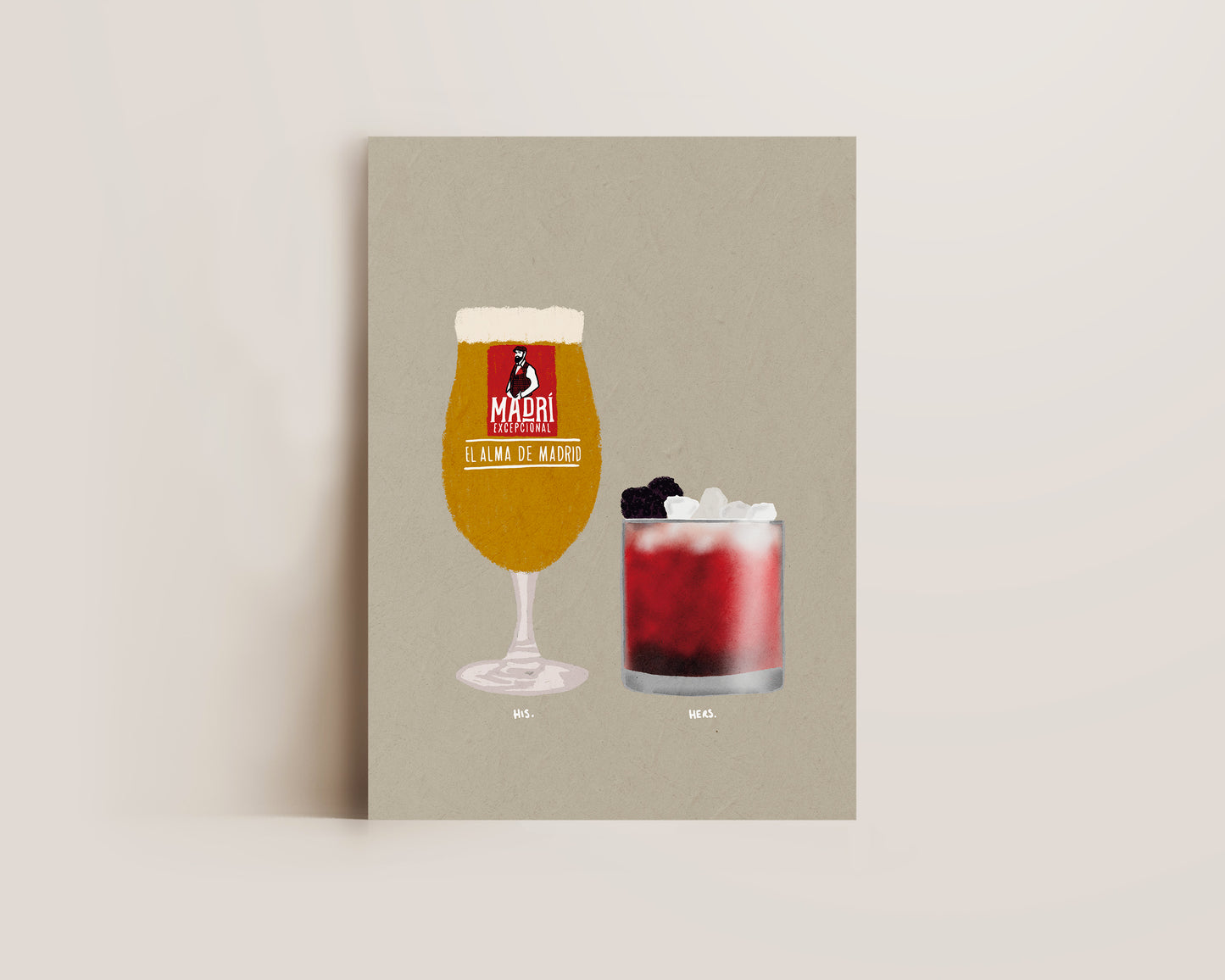 Madri & Bramble Cocktail Print