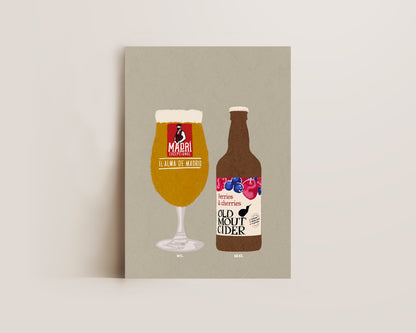 Madri & Old Mout Berries & Cherries Print