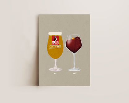 Madri & Sangria Print