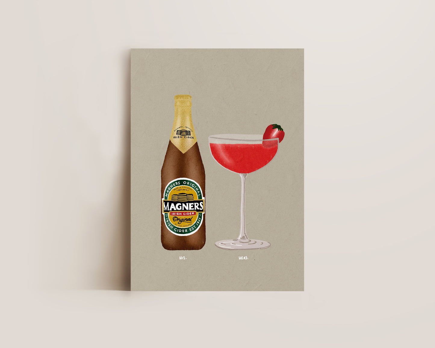 Magners & Strawberry Daiquiri Print
