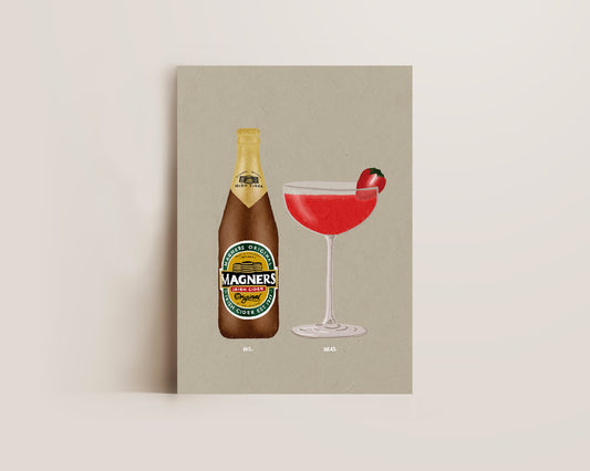 Magners & Strawberry Daiquiri Print
