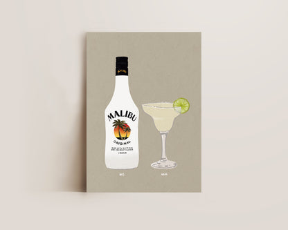 Malibu & Margarita Print