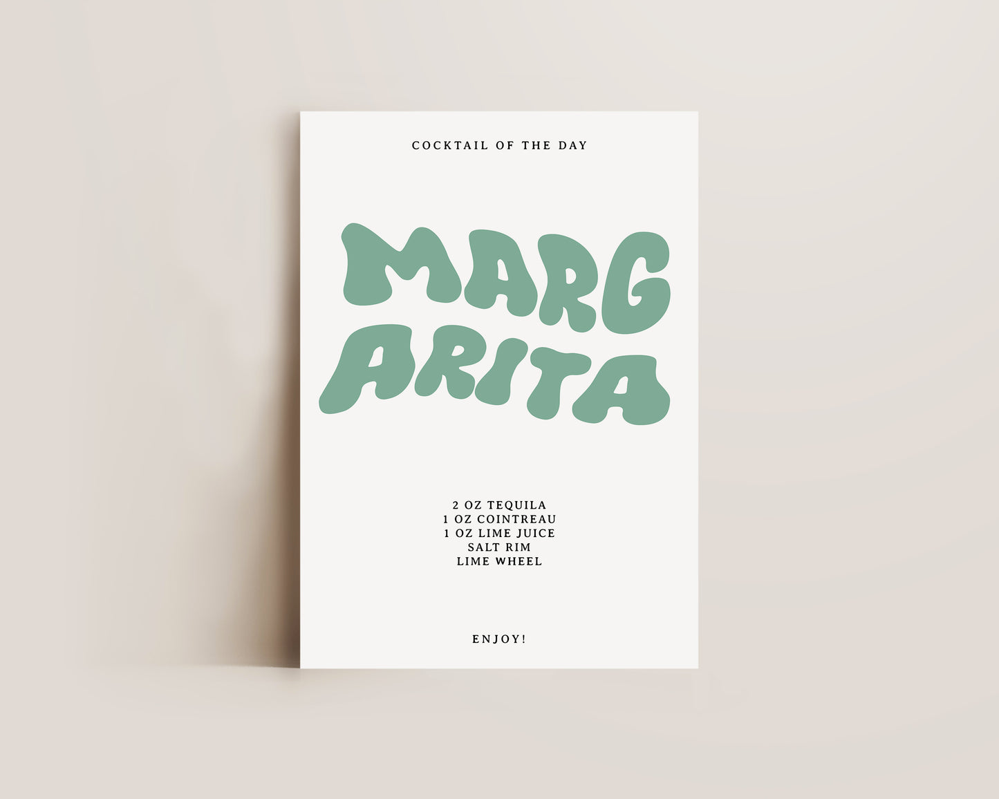 Margarita Recipe Print