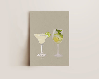 Margarita & Hugo Spritz Print