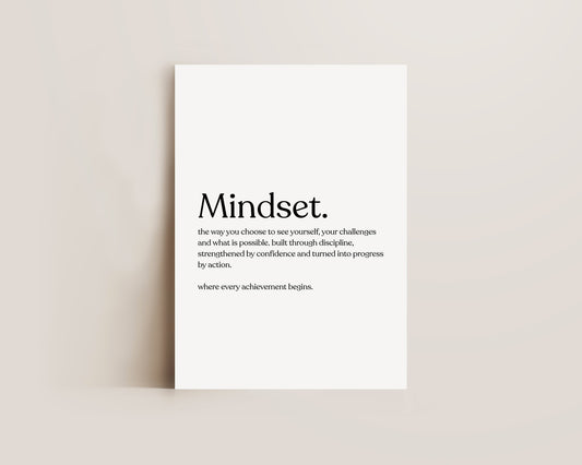 Mindset Definition Print