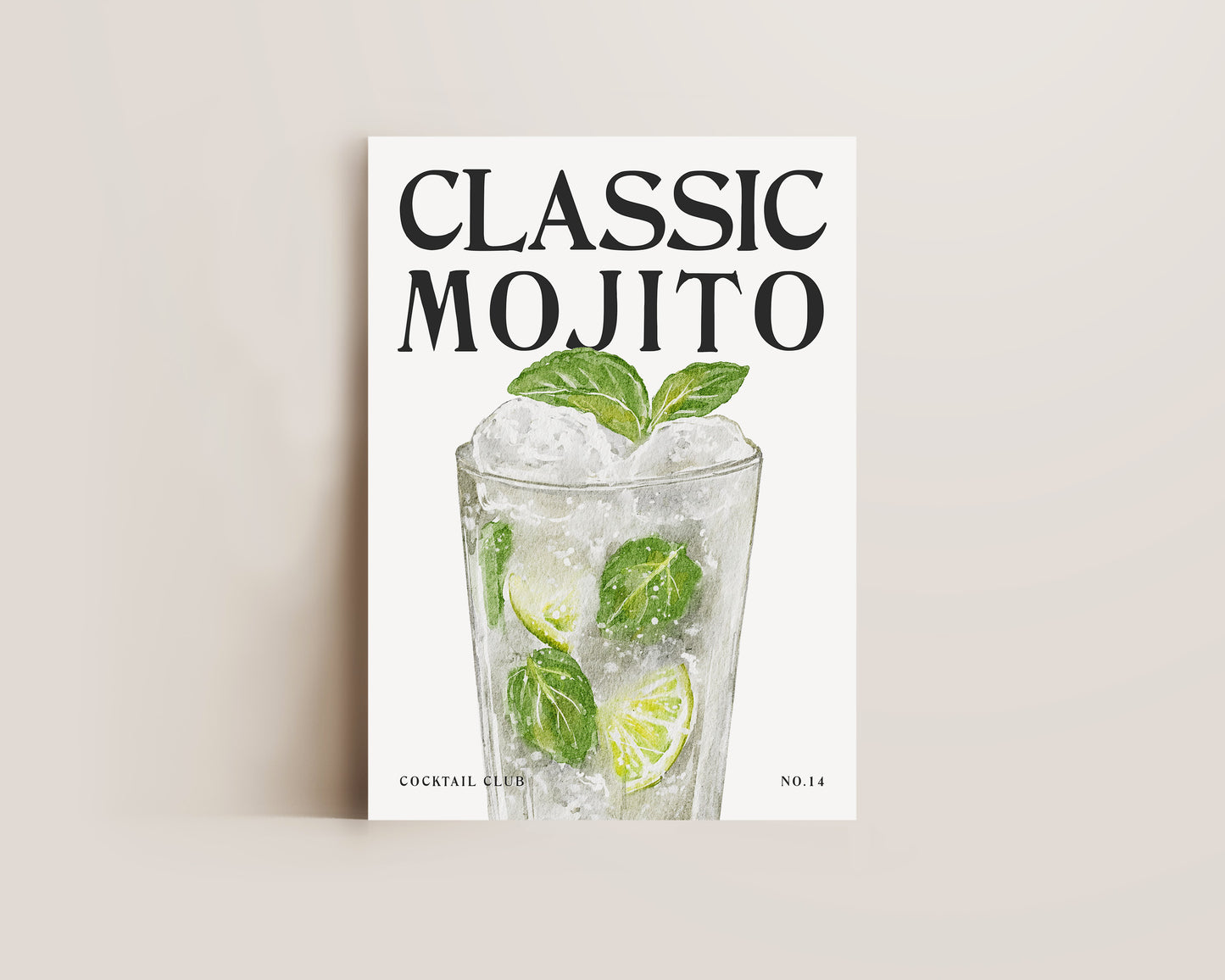Mojito Cocktail Print