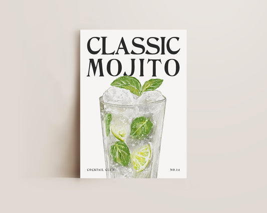 Mojito Cocktail Print