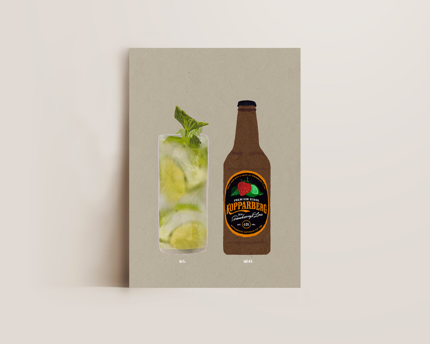 Mojito & Strawberry Lime Kopparberg Print