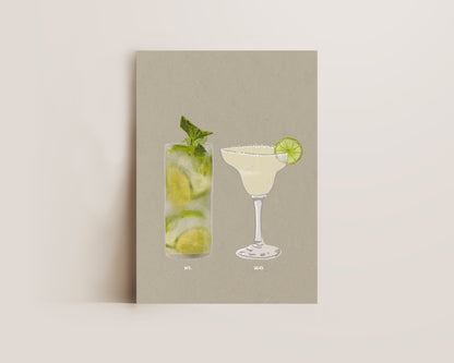 Mojito & Margarita Print