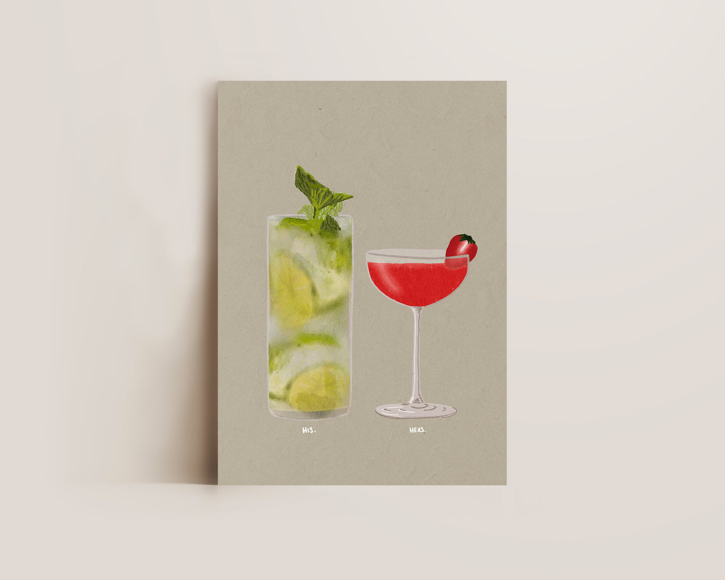 Mojito & Strawberry Daiquiri Print