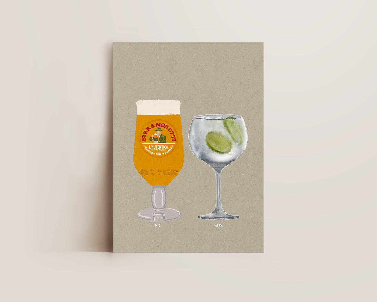 Moretti & Gin & Tonic Print