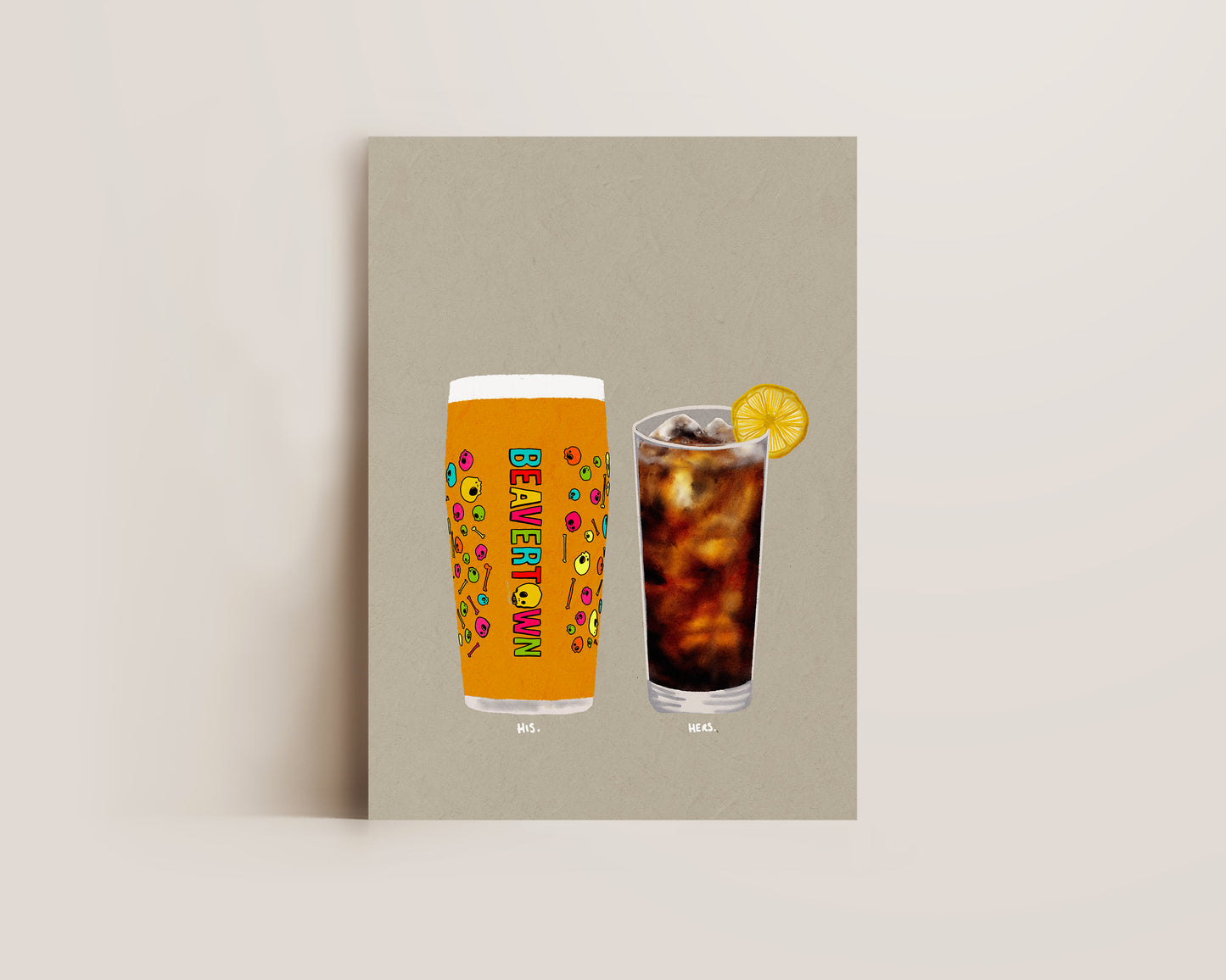 Neck Oil & Vodka Coke Print