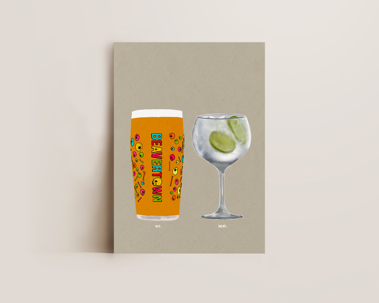 Neck Oil & Gin & Tonic Print