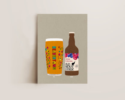 Neck Oil & Old Mout Berries & Cherries Print