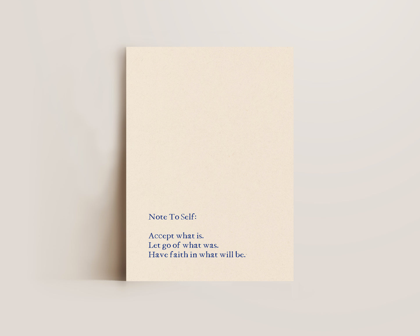 Note To Self Print